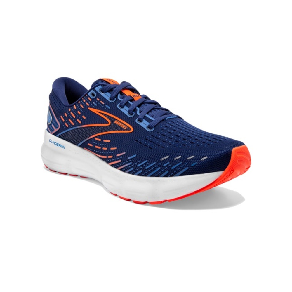 Brooks Men's Navy and Orange Athletic Shoes
